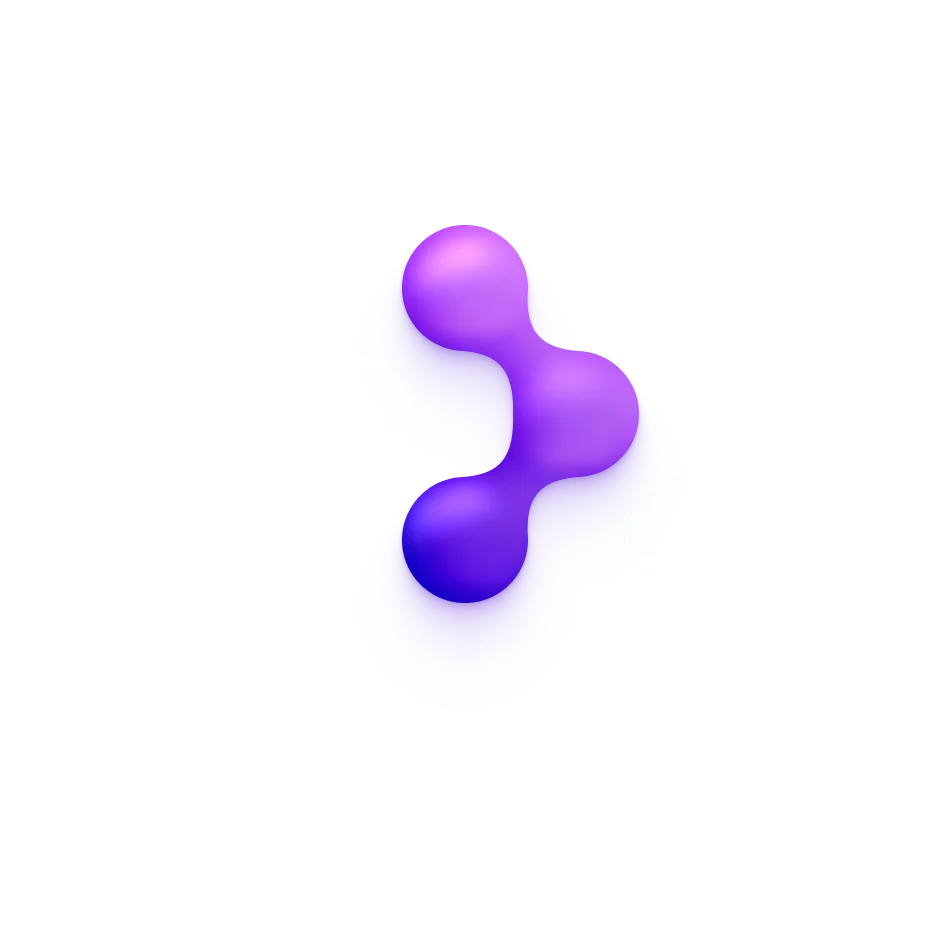 React router logo with purple-blue colours instead of red